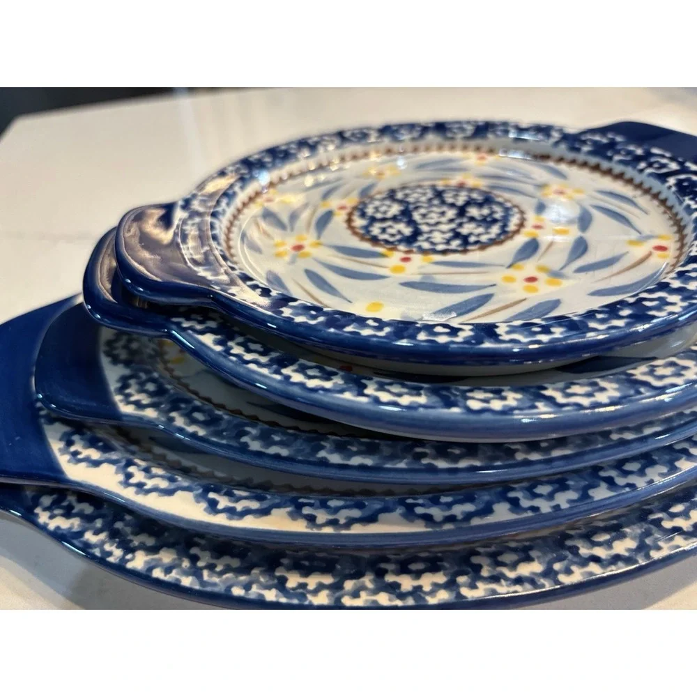 5- Temptations by Tara Old World  Ceramic Oval/Round Serving Platters